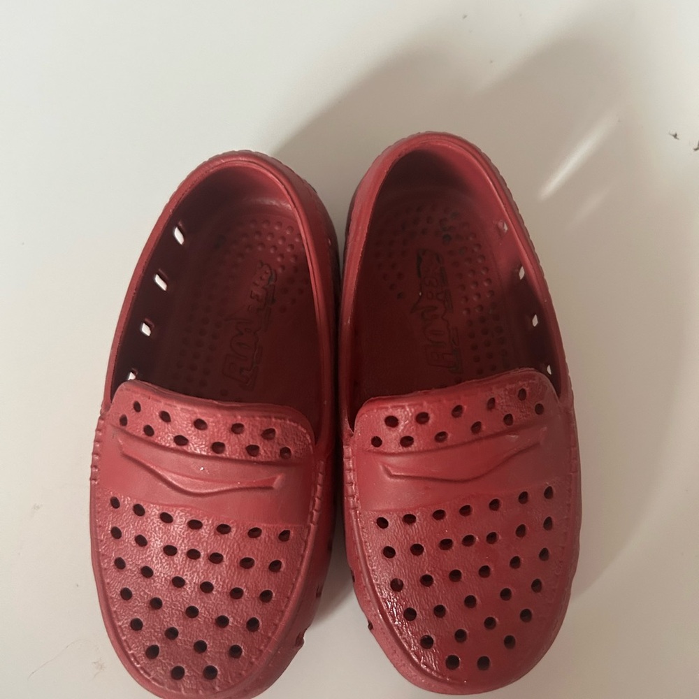 Kids Red Loafers